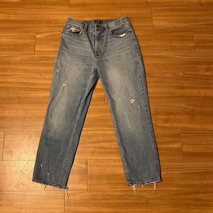 Ulta High Rise Ripped Mom Jeans